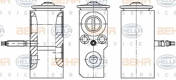 Behr-Hella 8UW 351 234-631 Air conditioner expansion valve 8UW351234631: Buy near me in Poland at 2407.PL - Good price!