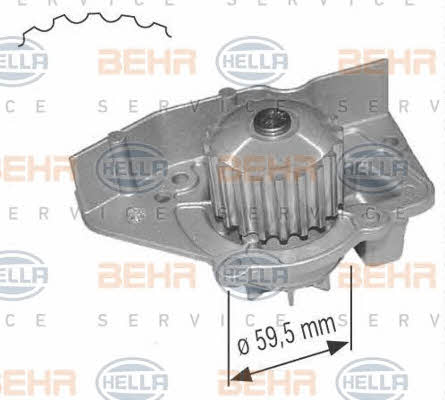 Behr-Hella 8MP 376 801-084 Water pump 8MP376801084: Buy near me in Poland at 2407.PL - Good price!
