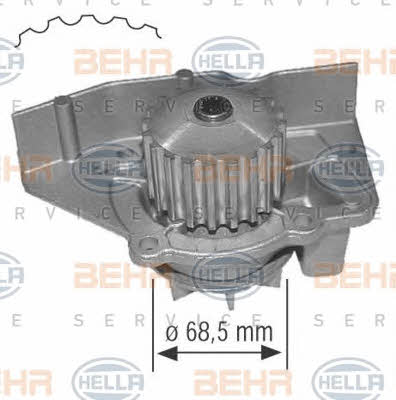 Behr-Hella 8MP 376 800-654 Water pump 8MP376800654: Buy near me in Poland at 2407.PL - Good price!