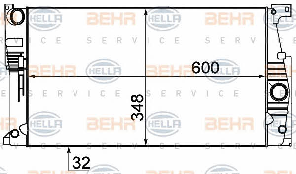 Behr-Hella 8MK 376 791-791 Радиатор охлаждения двигателя 8MK376791791: Отличная цена - Купить в Польше на 2407.PL!