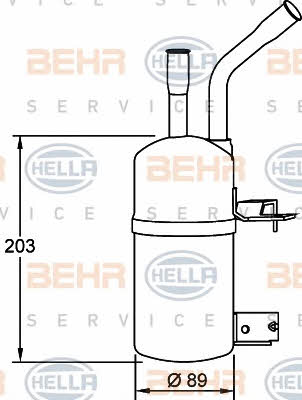 Behr-Hella 8FT 351 192-061 Dryer, air conditioner 8FT351192061: Buy near me in Poland at 2407.PL - Good price!
