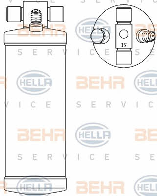 Behr-Hella 8FT 351 192-551 Dryer, air conditioner 8FT351192551: Buy near me in Poland at 2407.PL - Good price!
