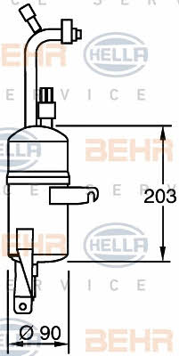 Behr-Hella 8FT 351 335-131 Осушитель кондиционера 8FT351335131: Отличная цена - Купить в Польше на 2407.PL!