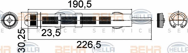 Behr-Hella 8FT 351 335-241 Осушитель кондиционера 8FT351335241: Отличная цена - Купить в Польше на 2407.PL!