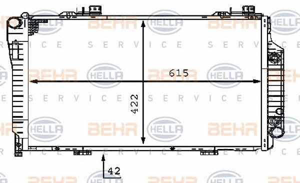 Behr-Hella 8MK 376 710-361 Chłodnica, układ chłodzenia silnika 8MK376710361: Atrakcyjna cena w Polsce na 2407.PL - Zamów teraz!