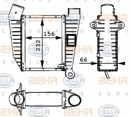Behr-Hella 8ML 376 723-001 Intercooler, charger 8ML376723001: Buy near me in Poland at 2407.PL - Good price!