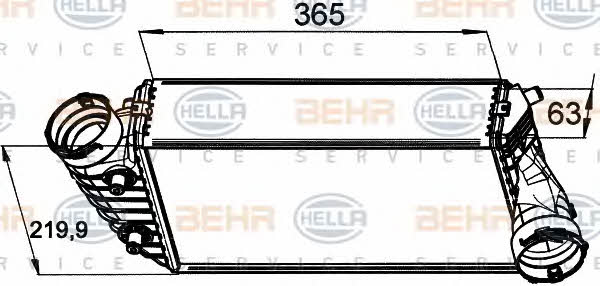Behr-Hella 8ML 376 765-451 Intercooler, charger 8ML376765451: Buy near me in Poland at 2407.PL - Good price!