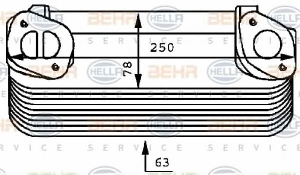 Behr-Hella 8MO 376 725-031 Chłodnica oleju 8MO376725031: Dobra cena w Polsce na 2407.PL - Kup Teraz!