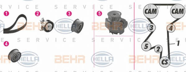 Behr-Hella 8MP 376 807-831 Water pump 8MP376807831: Buy near me in Poland at 2407.PL - Good price!