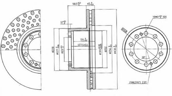 Beral BCR323A Brake disc BCR323A: Buy near me in Poland at 2407.PL - Good price!