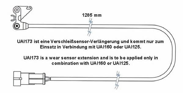 Beral UAI173 Warning contact, brake pad wear UAI173: Buy near me in Poland at 2407.PL - Good price!
