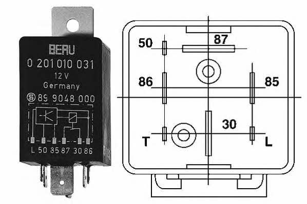 Beru GR031 Glow plug relay GR031: Buy near me in Poland at 2407.PL - Good price!