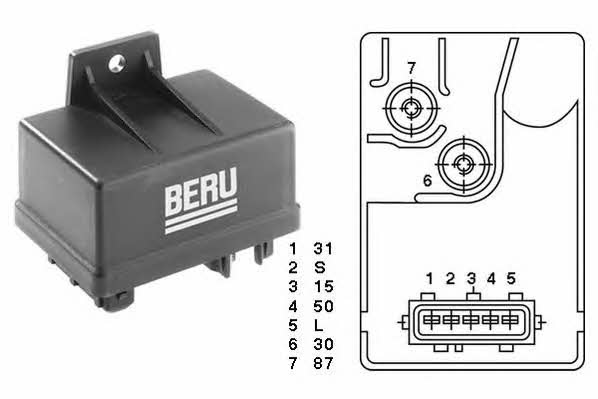 Beru GR034 Glow plug relay GR034: Buy near me in Poland at 2407.PL - Good price!