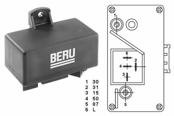 Beru GR065 Glow plug relay GR065: Buy near me in Poland at 2407.PL - Good price!