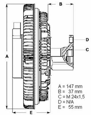 Beru LK002 Viscous coupling assembly LK002: Buy near me in Poland at 2407.PL - Good price!