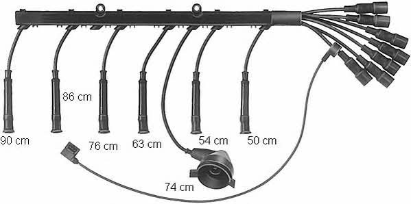  ZE757 Ignition cable kit ZE757: Buy near me in Poland at 2407.PL - Good price!