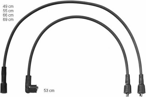  ZEF1021 Ignition cable kit ZEF1021: Buy near me in Poland at 2407.PL - Good price!