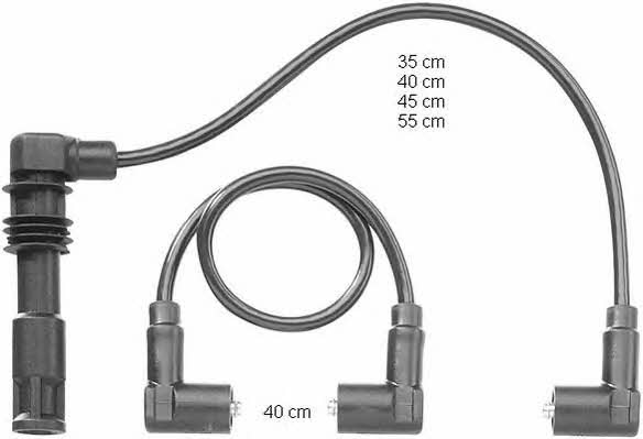  ZEF1187 Ignition cable kit ZEF1187: Buy near me in Poland at 2407.PL - Good price!