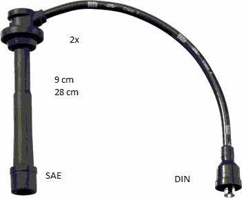 Beru ZEF1636 Ignition cable kit ZEF1636: Buy near me in Poland at 2407.PL - Good price!
