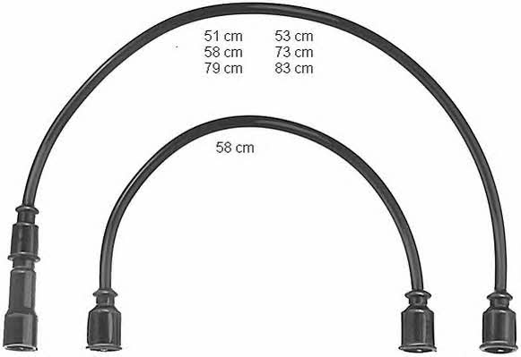 Beru ZEF363 Ignition cable kit ZEF363: Buy near me in Poland at 2407.PL - Good price!