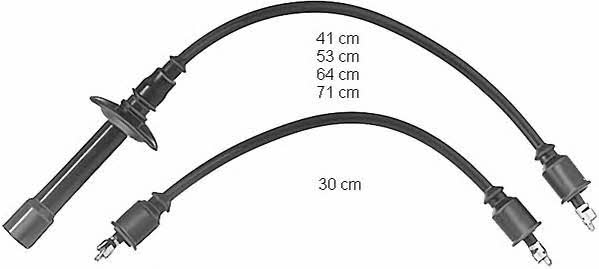 Beru ZEF446 Ignition cable kit ZEF446: Buy near me in Poland at 2407.PL - Good price!