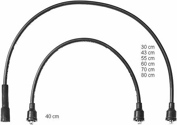  ZEF627 Ignition cable kit ZEF627: Buy near me in Poland at 2407.PL - Good price!