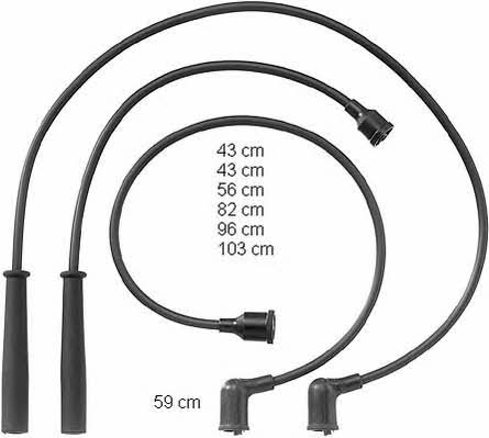  ZEF867 Ignition cable kit ZEF867: Buy near me in Poland at 2407.PL - Good price!