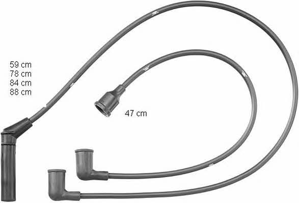  ZEF883 Ignition cable kit ZEF883: Buy near me in Poland at 2407.PL - Good price!