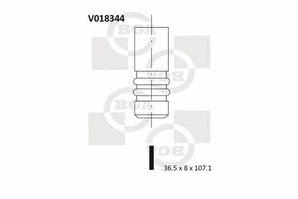 BGA V018344 Intake valve V018344: Buy near me in Poland at 2407.PL - Good price!