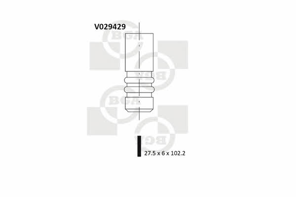 BGA V029429 Клапан випускний V029429: Приваблива ціна - Купити у Польщі на 2407.PL!