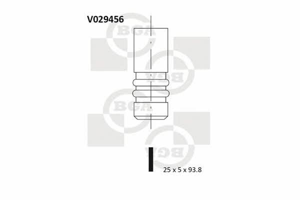 BGA V029456 Клапан випускний V029456: Приваблива ціна - Купити у Польщі на 2407.PL!