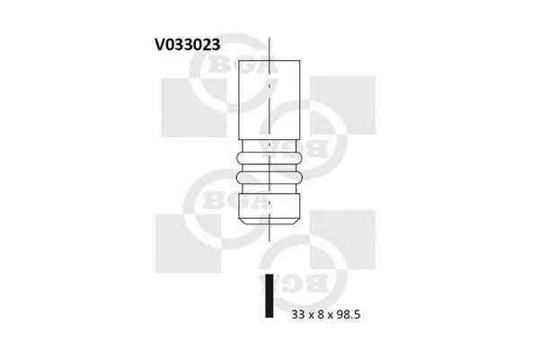 BGA V033023 Exhaust valve V033023: Buy near me in Poland at 2407.PL - Good price!