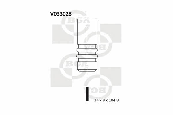 BGA V033028 Клапан впускной V033028: Купить в Польше - Отличная цена на 2407.PL!