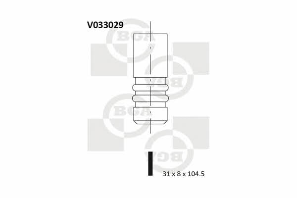BGA V033029 Клапан випускний V033029: Приваблива ціна - Купити у Польщі на 2407.PL!