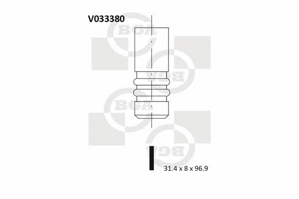 BGA V033380 Клапан выпускной V033380: Отличная цена - Купить в Польше на 2407.PL!