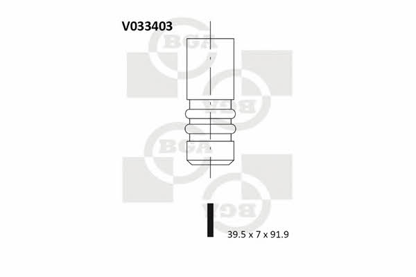 BGA V033403 Intake valve V033403: Buy near me in Poland at 2407.PL - Good price!