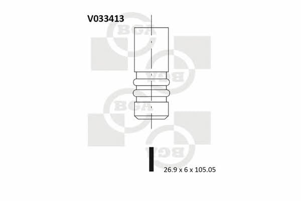 BGA V033413 Intake valve V033413: Buy near me in Poland at 2407.PL - Good price!