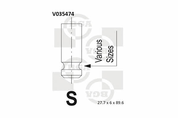 BGA V035474 Intake valve V035474: Buy near me in Poland at 2407.PL - Good price!