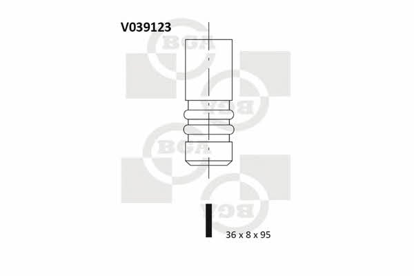 BGA V039123 Intake valve V039123: Buy near me in Poland at 2407.PL - Good price!