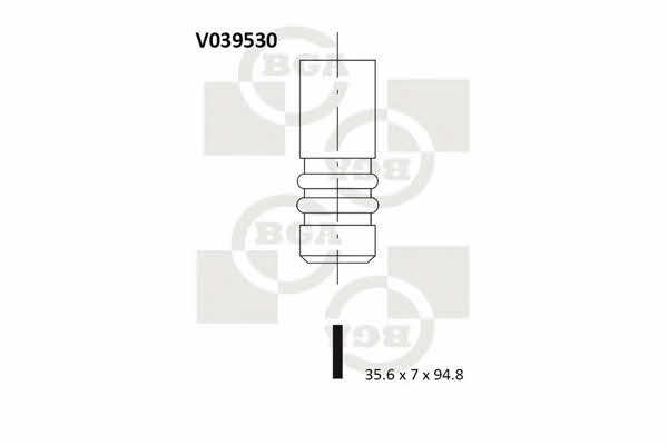 BGA V039530 Клапан впускной V039530: Купить в Польше - Отличная цена на 2407.PL!