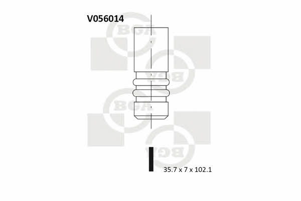 BGA V056014 Клапан впускной V056014: Отличная цена - Купить в Польше на 2407.PL!