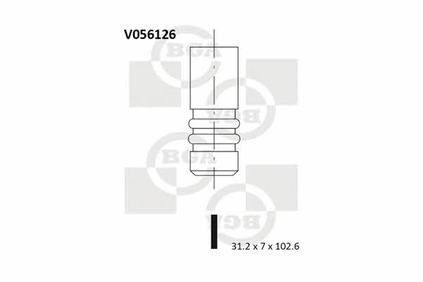 BGA V056126 Клапан випускний V056126: Приваблива ціна - Купити у Польщі на 2407.PL!