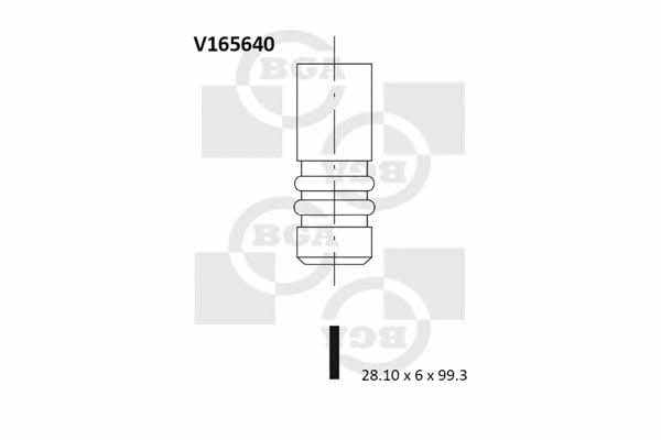 BGA V165640 Intake valve V165640: Buy near me in Poland at 2407.PL - Good price!