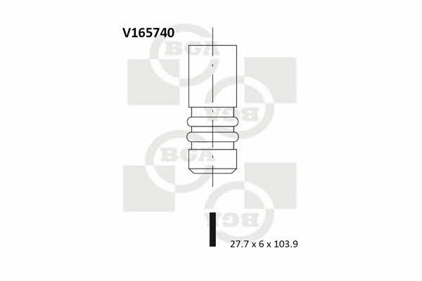 BGA V165740 Einlassventil V165740: Kaufen Sie zu einem guten Preis in Polen bei 2407.PL!