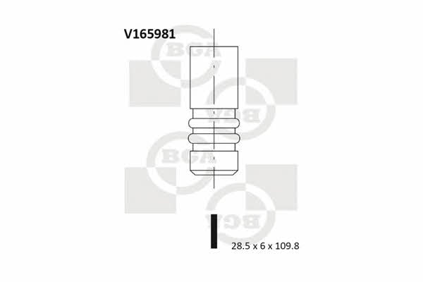 BGA V165981 Клапан выпускной V165981: Отличная цена - Купить в Польше на 2407.PL!
