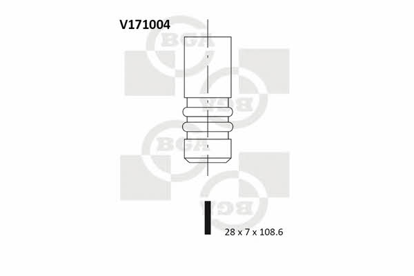 BGA V171004 Клапан выпускной V171004: Купить в Польше - Отличная цена на 2407.PL!