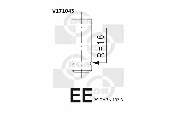 BGA V171043 Exhaust valve V171043: Buy near me at 2407.PL in Poland at an Affordable price!
