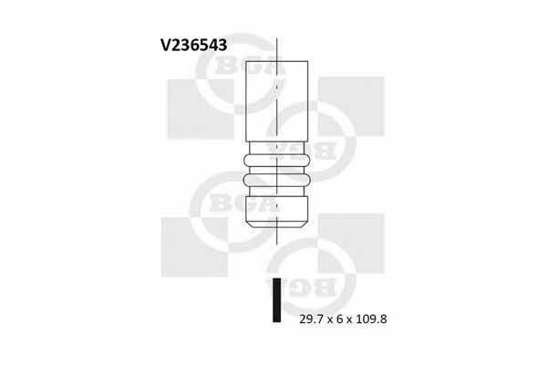 BGA V236543 Zawór wylotowy V236543: Dobra cena w Polsce na 2407.PL - Kup Teraz!