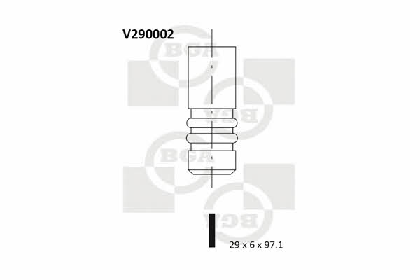 BGA V290002 Intake valve V290002: Buy near me at 2407.PL in Poland at an Affordable price!