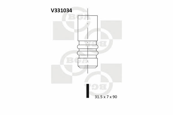 BGA V331034 Клапан выпускной V331034: Купить в Польше - Отличная цена на 2407.PL!